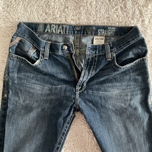 Ariat Men's Slim Straight Jeans - Dark Blue